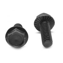 Threaded Fasteners 14C1HWSERHP 1/4"-20 x 1" Hex Washer Head with Serrations Hardened Black Oxide Screws (Quantity of 1000)