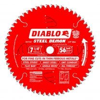 Diablo D0756F 7-1/4" x 56 Tooth Steel Demon Metal Cutting Saw Blade