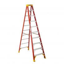 Werner 6210 10' Orange Fiberglass Ladder