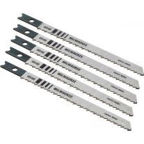 Milwaukee 48-42-0540 3-5/8" x 10 Teeth Per Inch High Carbon Steel Jig Saw Blade (5/Pack) (U Shank)