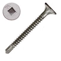 Interchange 46203 #8 x 1-1/2" #2 Square Drive Recess with 8 Nibs Cement Board Screws